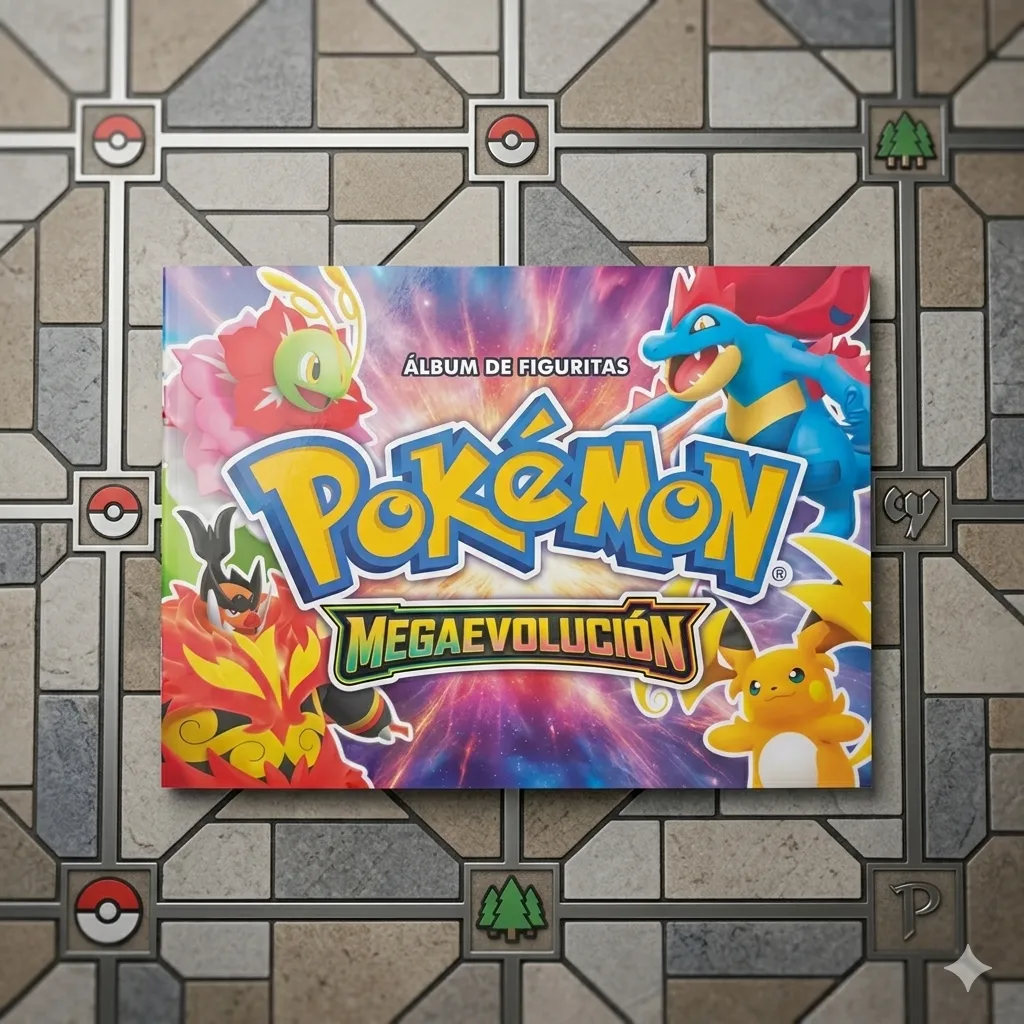 Álbum Pokémon Mega Evolución – Colección de Figuritas para Completar - imagen 1