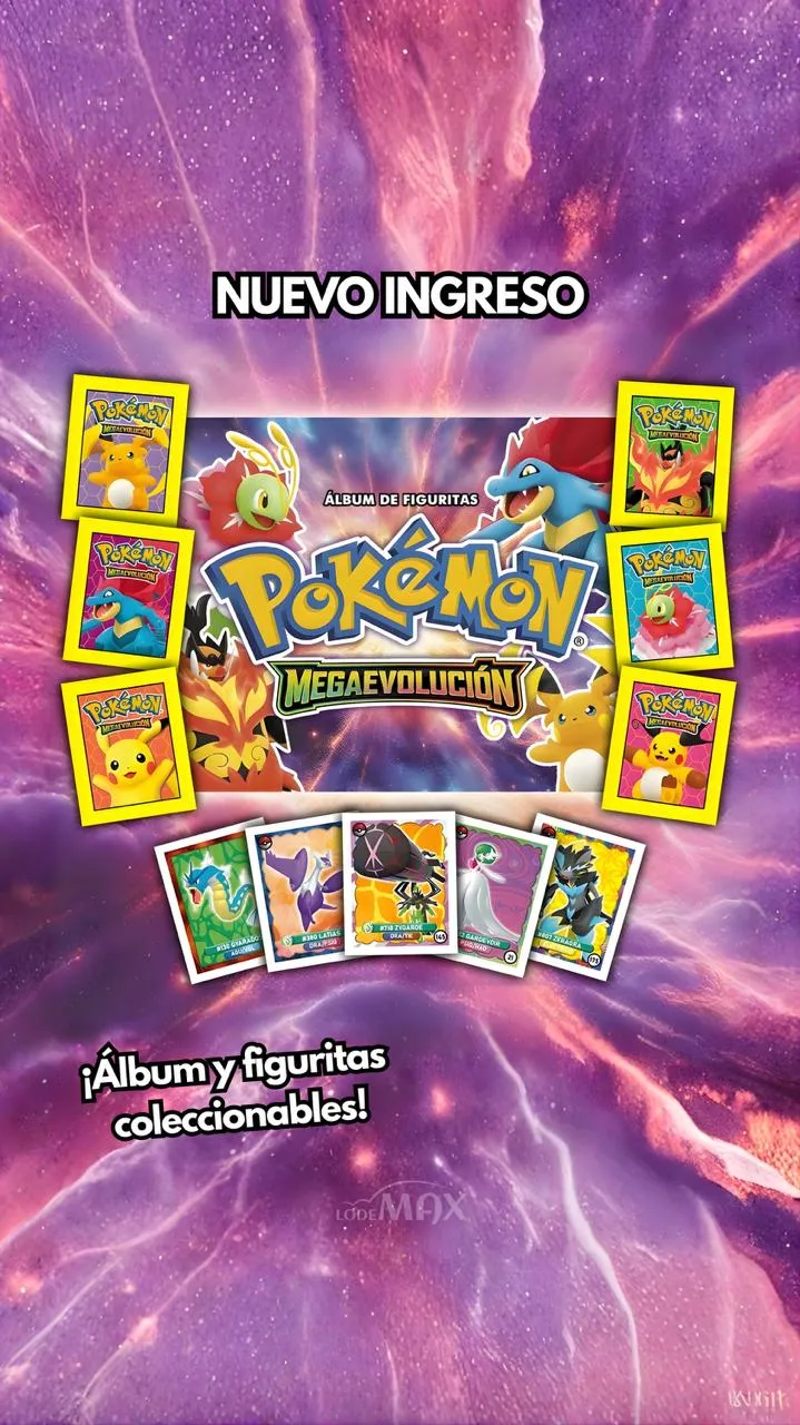 Álbum Pokémon Mega Evolución + 20 Sobres de figuritas – Combo para Avanzar la Colección - imagen 1