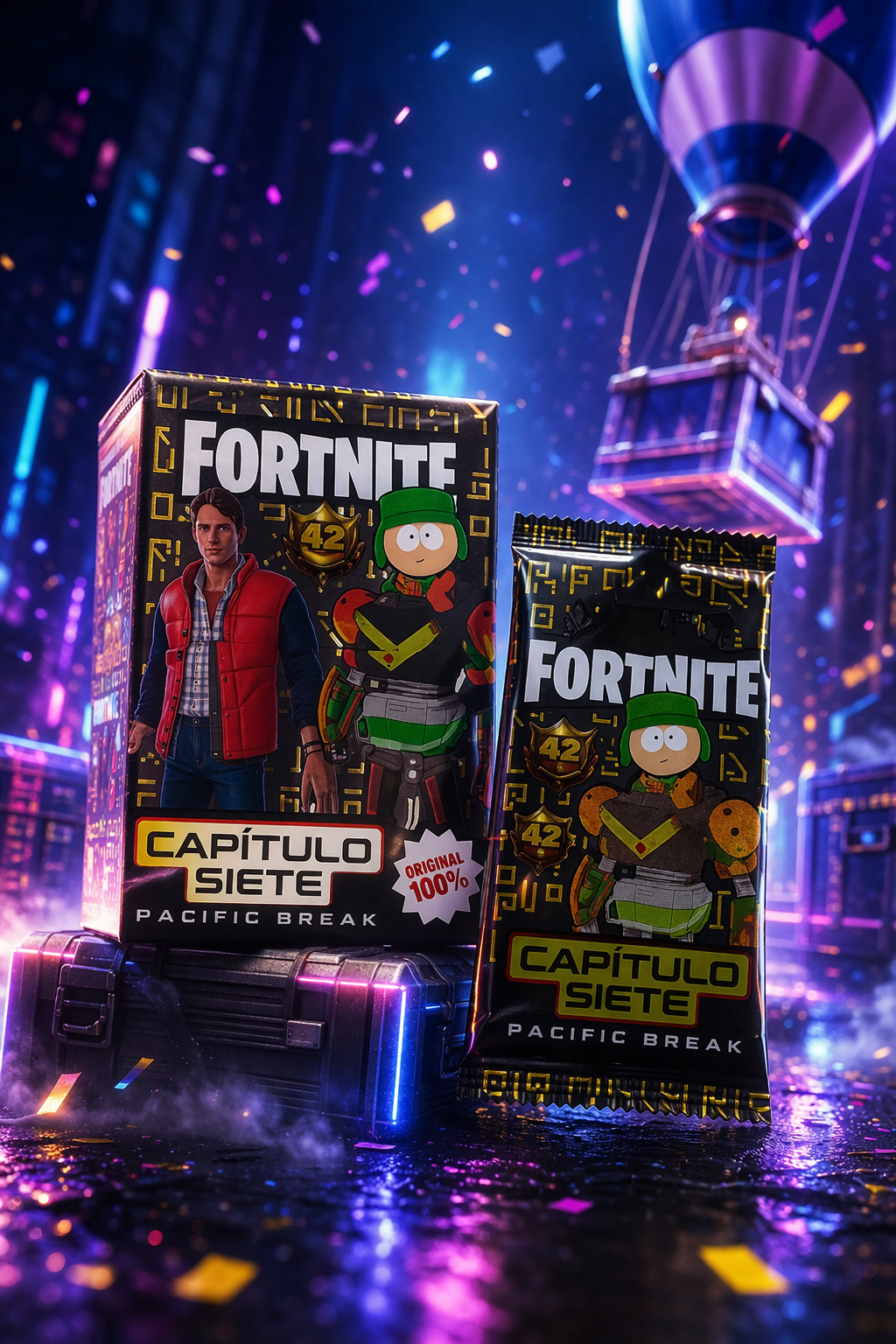 Cartas Fortnite Capítulo 7 - Serie 42 "Pacific Break" - Caja - imagen 1
