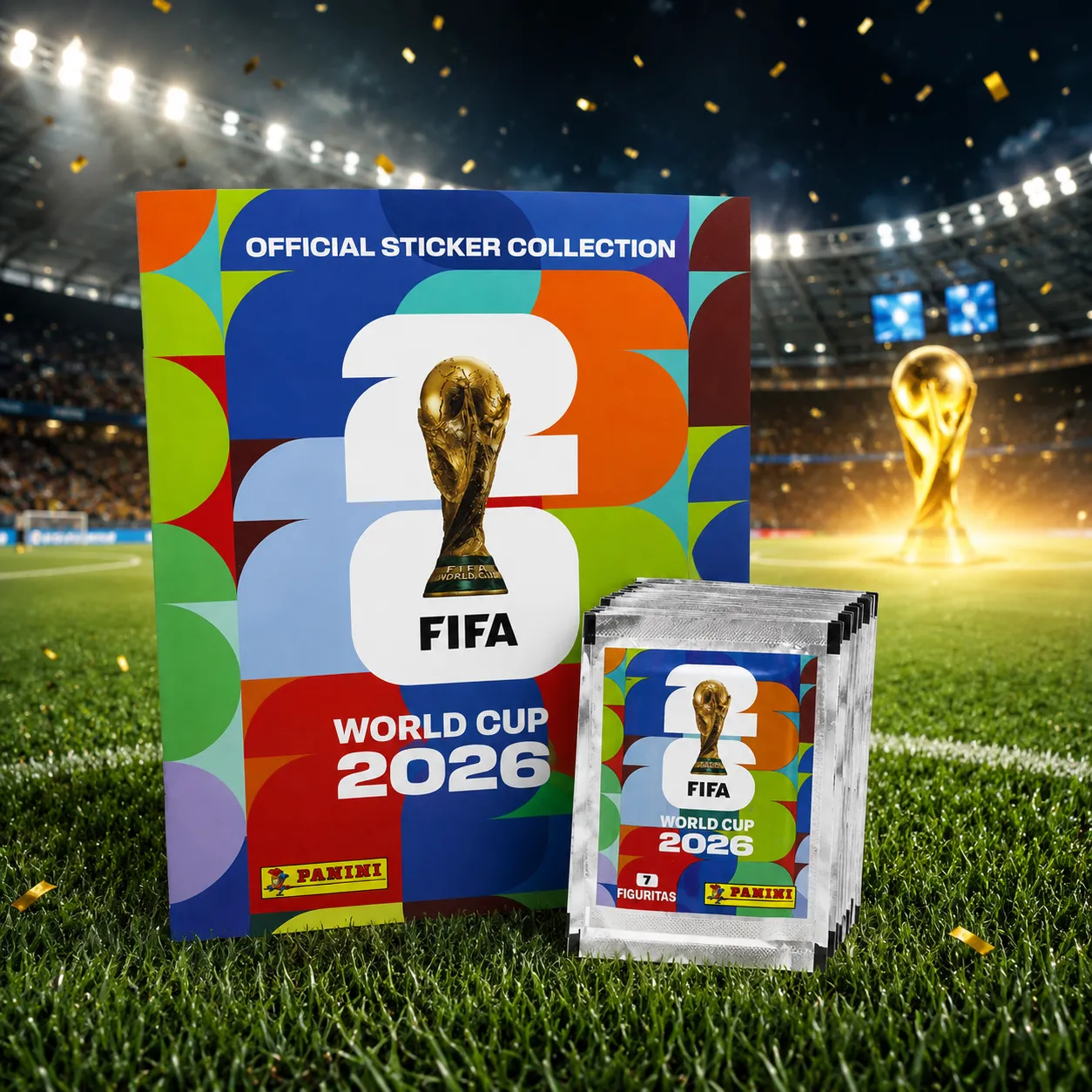 Combo Mundial 2026 Panini Argentina – Álbum Oficial + 20 Sobres de Figuritas - imagen 1