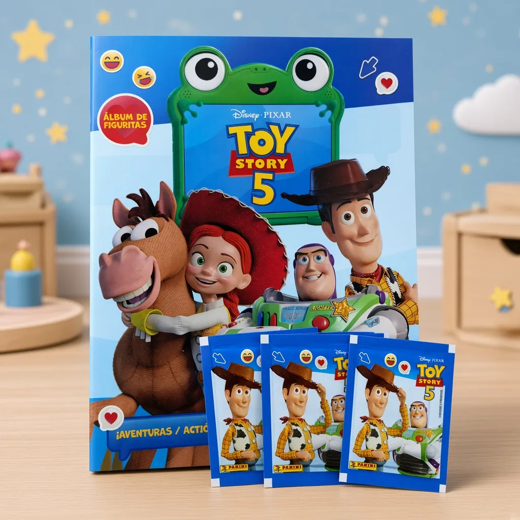 Combo Álbum + 50 Sobres de Figuritas – Toy Story 5 - imagen 1