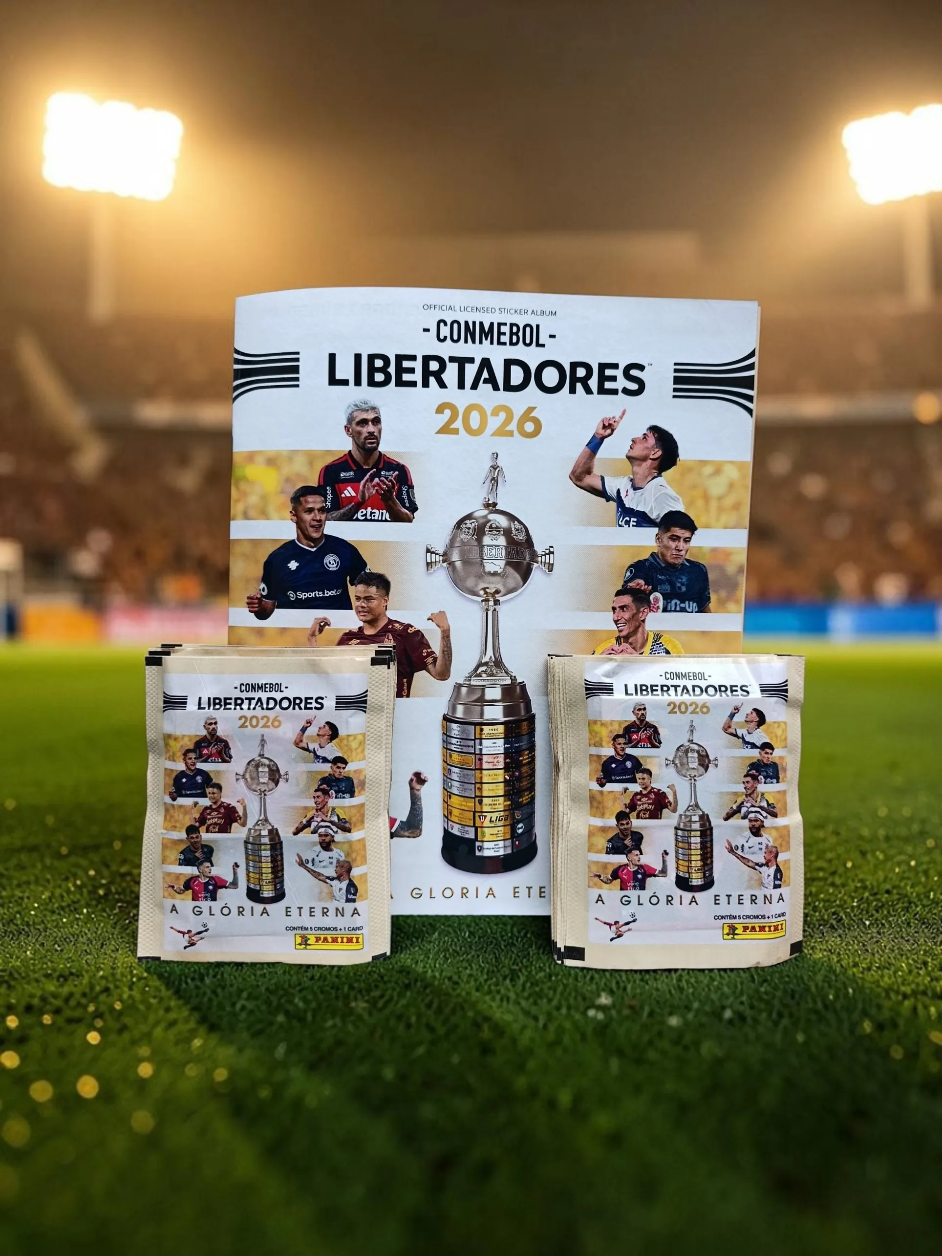 Combo Álbum + 50 Sobres de Figuritas Libertadores 2026 - imagen 1