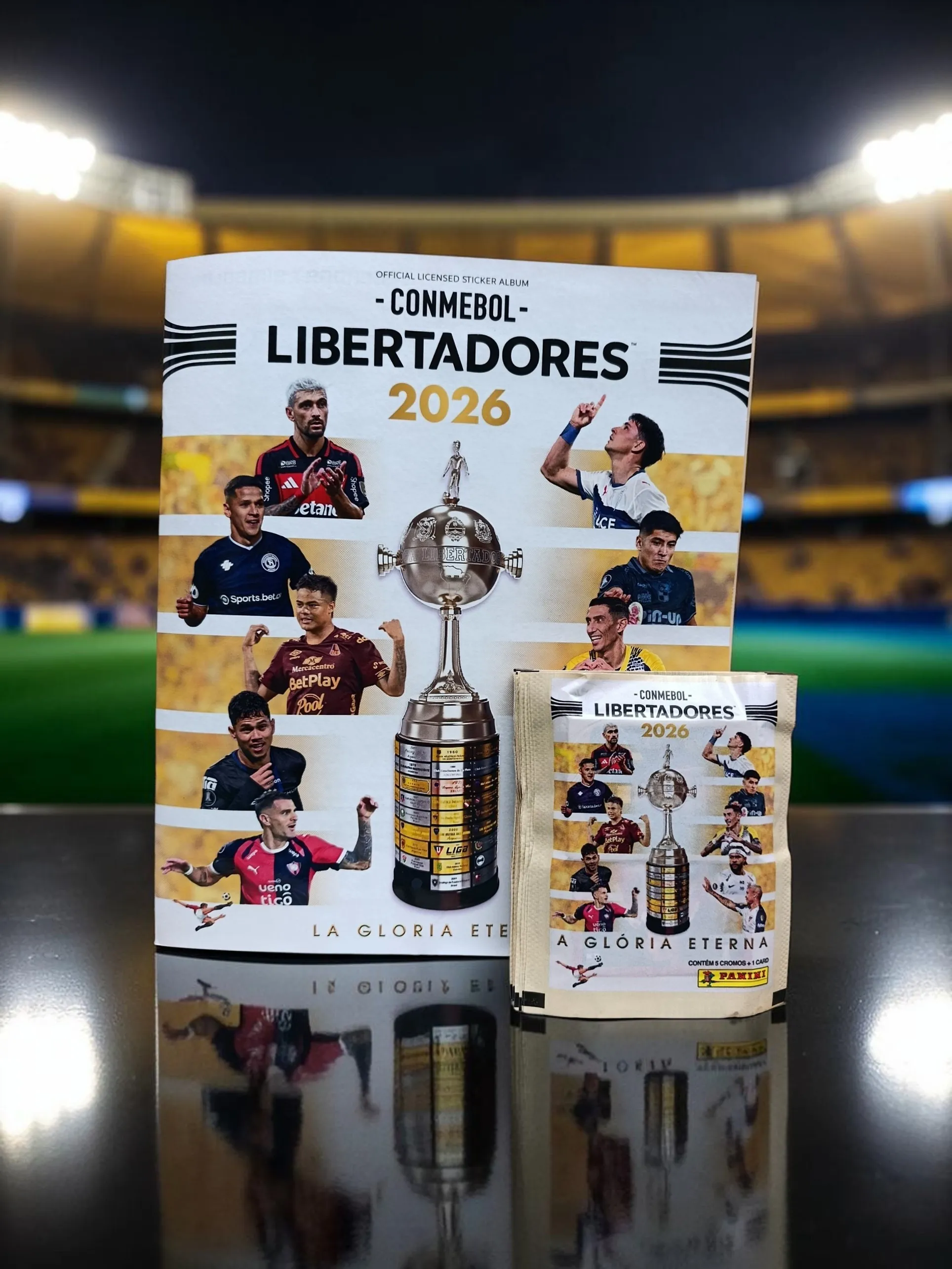 Combo Álbum + 20 Sobres de Figuritas Libertadores 2026 - imagen 1